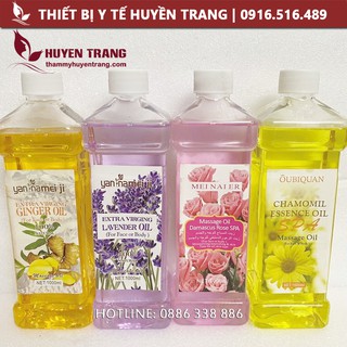 Dầu Massage Body Hoa Hồng, Hoa Cúc, Lavender... Thơm Dịu Nhẹ, Masage Trơn Tay Đả Thông Kinh Lạc Dùng Trong Spa Đông Y