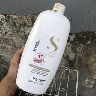 Dầu xả Diamond chăm sóc tóc bóng mượt 2018 Semi Dilino Illuminating Conditioner Alfaparf 1000ml