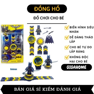 Đồng Hồ Điện Tử Biến Hình Siêu Nhân Cho Bé Xoay 360 Độ, Tự Do Lắp Ráp Sáng Tạo 7903