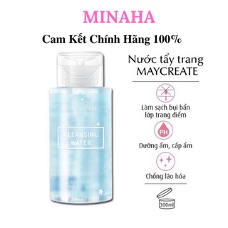 Nước Tẩy Trang MAYCREATE Nắp trắng Tẩy Trang Tiện Lợi 300ml