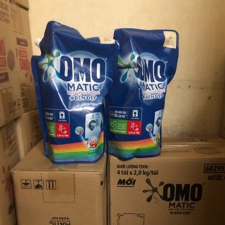 [Mẫu mới 2020] nước giặt omo cửa ngang 2kg