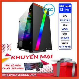 MAX PC GAMING X7 CPU Core i3-2120 Ram 4GB SSD 128GB GTX 750TI Chơi PUBG,LOL,CF,Fifa4,Đế chế Tặng Bộ Phím Chuột Game