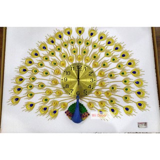 Phần đuôi đồng hồ Treo Tường Con Công Cỡ Lớn (Ảnh &amp; Video thật) -DH9128-D12 - KT: 70x95cm