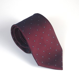 Cà vạt nam màu đỏ chấm đen trắng 8cm The Dimple Accessories ST53