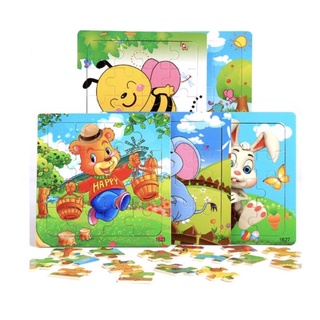 Tranh ghép hình, xếp hình 16 mảnh