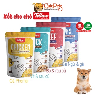 Thức ăn ướt Xốt Tellme 130g dành cho chó - CutePets