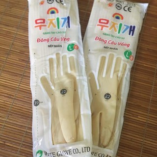 1 ĐÔI GĂNG CAO SU DÀI CẦU VỒNG CỠ L-M DÀI
