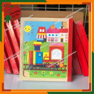 Sách ghép hình gỗ 6 tranh tiện lợi