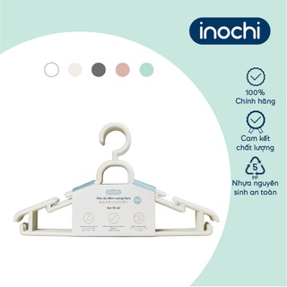 Móc áo đầm vuông Inochi - Hara 180 màu Trắng ngọc/Trắng kem/ Ghi sữa/Hồng nhạt/ Xanh bạc hà