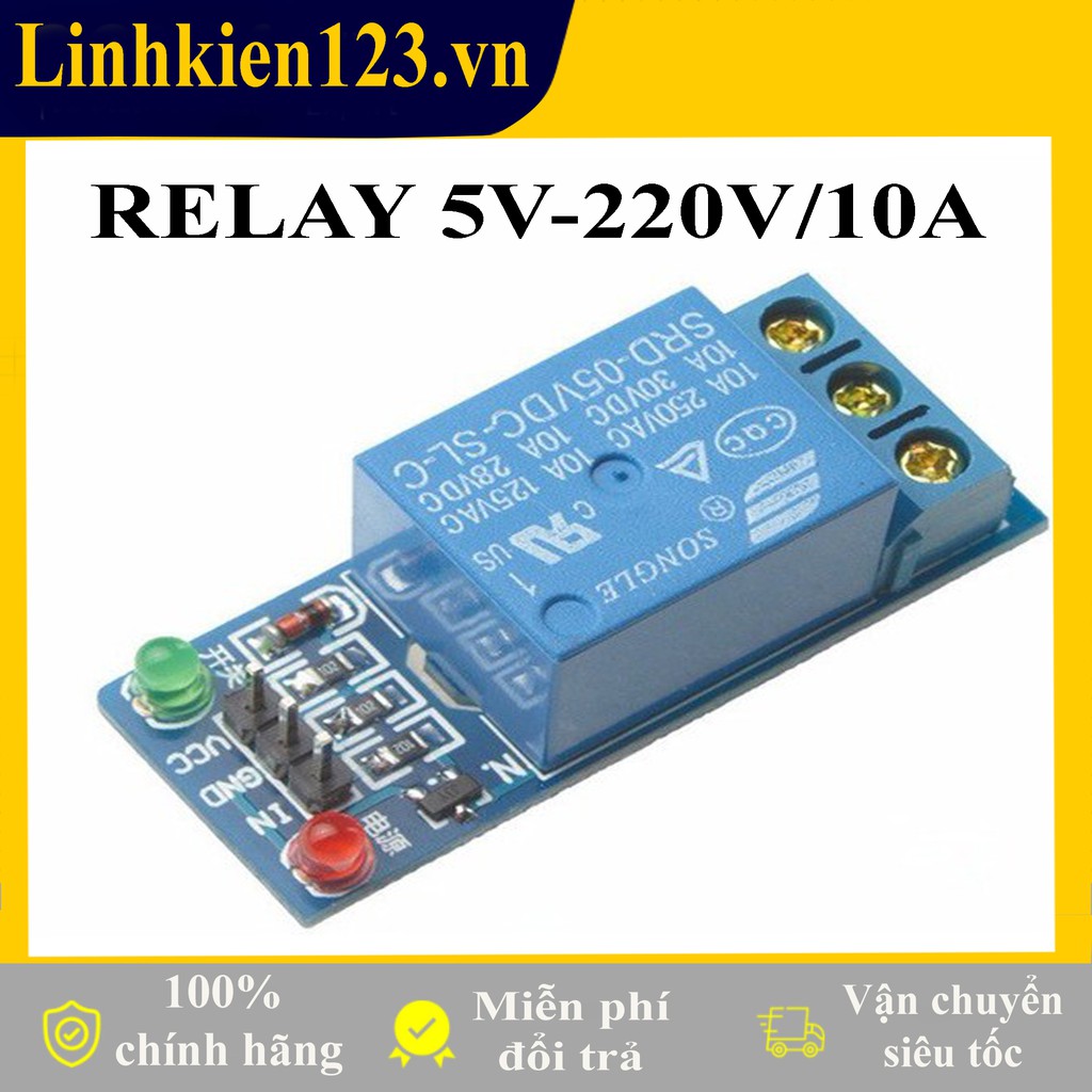 Module Relay 1 Kênh 5V tải 220V/10A