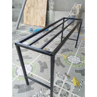 Kệ kê chậu hoa, rau:Dài 100cm-Rộng30cm-Cao30cm.4 chân. 2 giằng chân. 2 nan phụ. hộp yheps 2x2cm