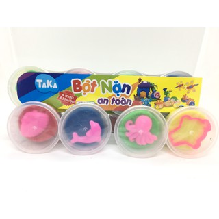 Đất sét đất nặn TAKACOL có khuôn chơi kèm trong hũ BG-03