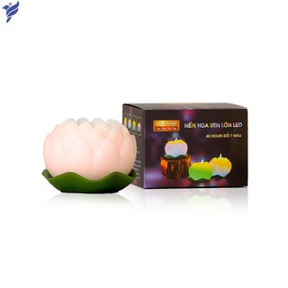 Nến thơm hoa sen lớn đổi màu đèn LED MIC5272 (Lựa chọn: Trắng, Vàng nhạt, Hồng nhạt)