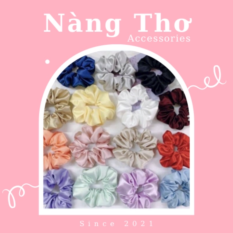 Dây cột tóc, crunchers lụa Nàng Thơ Accessories