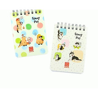 Sổ Lò Xo A5 A6 A7 Funny Pet 200 Trang (1 quyển)- Hồng Hà