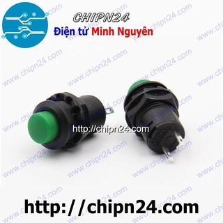 [2 CÁI] Nút nhấn Tự giữ DS-425 Xanh Lá (Nút nhấn Tự giữ Phi 12 Xanh Lá)