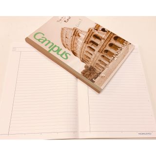 Vở sinh viên Campus đường kẻ ngang định lượng 70