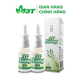 Combo 2 Lọ Xịt Mũi 3T Xoang Viêm Mũi Dị Ứng, Viêm Xoang, Tắc Nghẹt Mũi, Sổ Mũi (15ml/lọ)