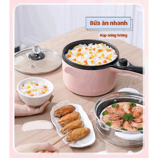 Nồi lẩu MINI nhiều chức năng nấu chiên xào hấp tiện dụng - Home and Garden