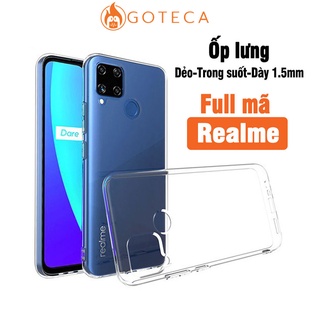 Ốp lưng Realme Dẻo Trong suốt dành cho các dòng Realme 7 / 6/ 5 Realme X Realme C2 Realme X Realme 5 Pro/ 7 Pro