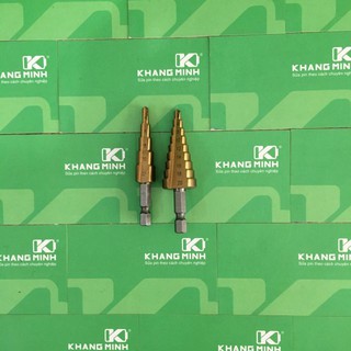 Mũi khoan hình tháp, dùng khoan gỗ, vỏ pin để gắn giắc sạc DC.