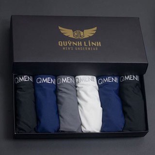 Hộp 5 Quần lót nam thun lạnh nhật bản QMEN, quần boxer nam không đường may không viền