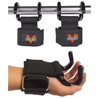 Dây quấn cổ tay nâng tạ có móc - Quấn cổ tay hỗ trợ nâng tạ Valeo - Băng bảo vệ cổ tay - Quấn cổ tay có móc trợ lực