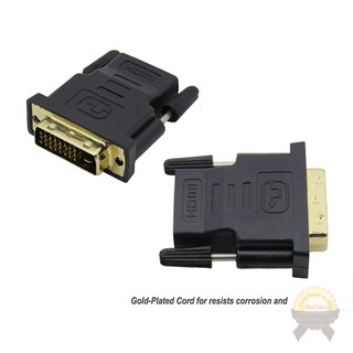 Đầu chuyển cổng DVI 24+1 sang HDMI hai chiều đa năng màu đen