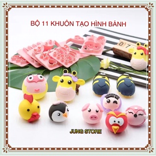 Bộ 11 Khuôn Tạo Hình bánh bao, bánh trôi, bánh mì, khuôn nặn đất set M273
