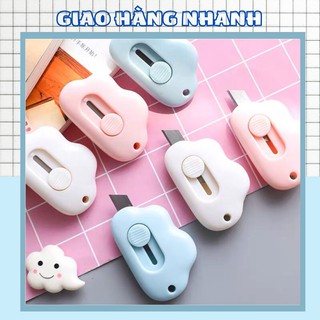 Dao Rọc Giấy Bỏ Túi Mini Thiết Kế Hình Đám Mây Đáng Yêu Làm Móc khóa Tiện Lợi 88282 Shop Giao Hàng Nhanh