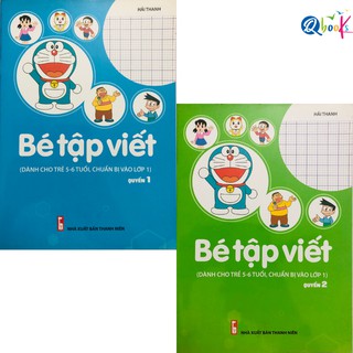 Sách - Combo Bé Tập Viết - Dành cho trẻ 5 - 6 tuổi - Chuẩn bị vào lớp 1 - Quyền 1,2 (2 cuốn)