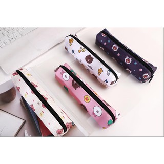 Hộp bút gấu brown hồng Hb172 hộp bút cute hộp bút dễ thương