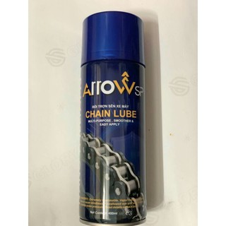 (Sỉ)  12 Chai Dầu bôi trơn và bảo vệ sên Arrow SP Chain Lube 400ml