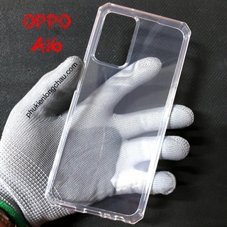Ốp Lưng Oppo A16 Dẻo Trong Suốt Viền Vuông Chống Sốc Cao Cấp