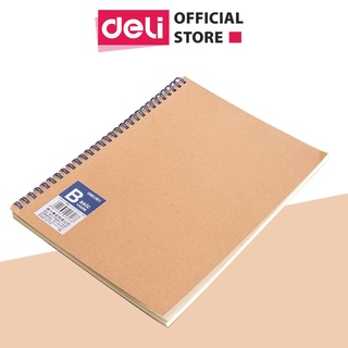 [Mã LIFEDELI20K5 giảm 20K đơn 0Đ] Combo 4 Cuốn Sổ tay ghi chép A5 gáy xoắn 60 trang Deli - Kẻ ngang - LA560-06