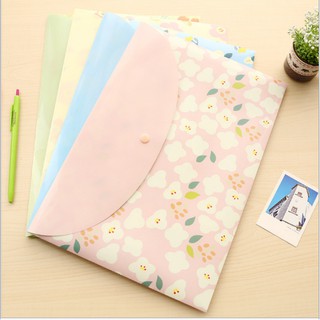 Bìa Túi Sơmi Đựng Hồ Sơ A4 Hoạ Tiết Hoa Xinh Xắn - Văn Phòng Phẩm Sáng Tạo