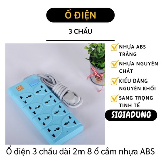 [SGD] Ổ Cắm Điện - Ổ Điện 3 Chấu, 8 Lỗ Cắm, Dây Dài 2m Tiện Lợi 9538