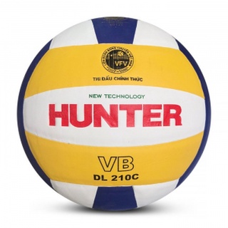 Quả bóng chuyền thi đấu, Quả bóng chuyền Hunter DL 210C - Dungcusport tặng lưới + kim bơm