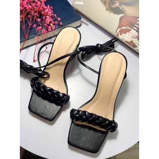 Giày gót sandan chiến binh bản tét bính xinh xắn hót tread 2022