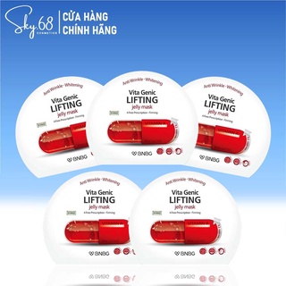 [ Hàng chính hãng ] Bộ 5 Mặt Nạ BNBG Vita Genic Lifting Jelly Mask - Vitamin A  30ml x 5