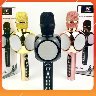 [ CHÍNH HÃNG ] Mic hát cầm tay YS-90 kết nối bluetooth hỗ trợ ghi âm pass chuẩn bảo hành 6 tháng