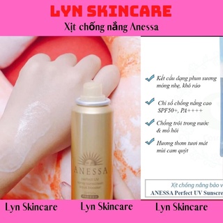 ( New !!! ) Xịt Chống Nắng Bảo Vệ Da Hoàn Hảo Anessa Perfect UV Sunscreen Skincare Spray A SPF50+/PA++++ 60g