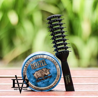 Sáp Pomade gốc nước Reuzel Blue 113g Hà Lan + Tặng lược tạo kiểu Chaoba cao cấp