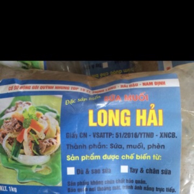 1 kg sứa biển muối giòn ngon(sứa còn ngâm nước mặn
