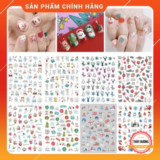 Sticker dán móng Noel giáng sinh 2021
