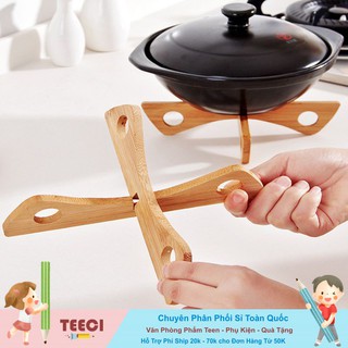 <Video Review> Giá Kệ Gỗ Để Xoong Nồi Đồ Nóng Khay Hấp Đồ Dùng Nhà Bếp Có Lỗ Để Treo Gọn Gàng Tiện Dụng A561