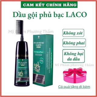 Dầu gội phủ bạc Laco, dầu gội phủ bạc thảo dược Laco Black Hair 200ml - Gội Là Đen Nhuộm Tóc Tự Tin Sau 9 Phút