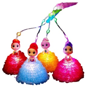 Lồng đèn búp bê chibi dễ thương