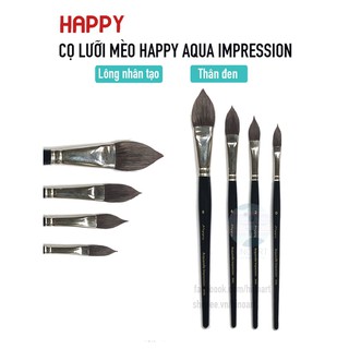 Cọ màu nước họa sĩ Happy Aqua Impression - Lưỡi mèo (pointed oval wash)