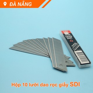 Hộp 10 lưỡi dao rọc giấy SDI